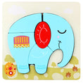 Load image into Gallery viewer, Wooden 3D Toys Puzzle Cartoon Animals Early Learning Cognition
