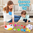 Load image into Gallery viewer, 12 Matching Eggs Montessori Sensory Baby Toys Easter Eggs Chicken
