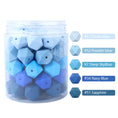 Load image into Gallery viewer, 10pcs Hexagon Silicone Beads Pearl 14mm DIY Pacifier Clip Chain
