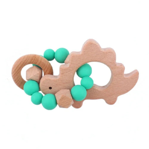 1-2pcs Baby Pacifier Clip Wooden Teethers Bracelet Set Cartoon Star