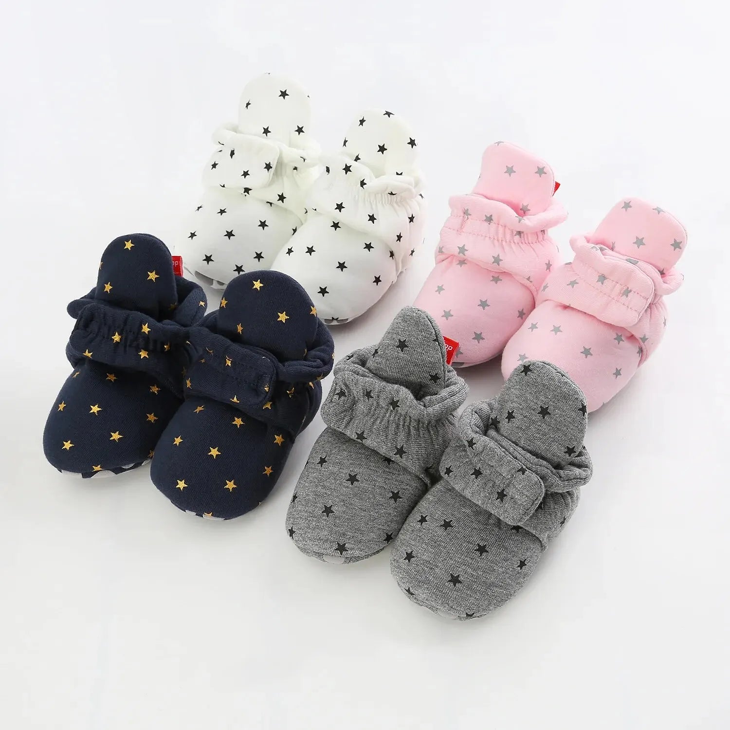 Meckior New Baby Socks Shoes Star Toddler First Walkers Booties Cotton