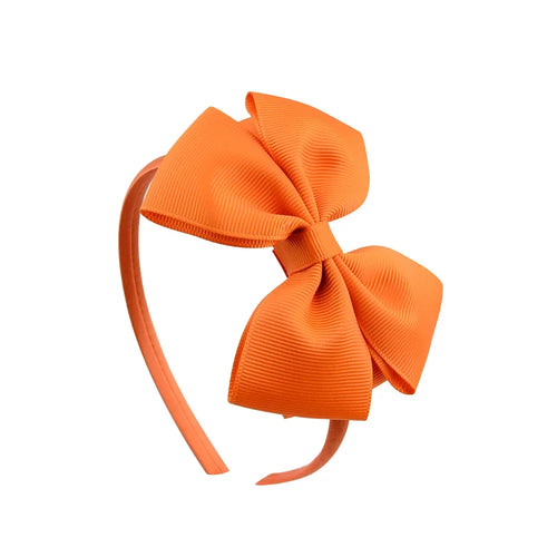 1 Piece Ribbon Handmade Hair Bows Hairbands for Baby Girls 20 Colors