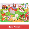 Load image into Gallery viewer, Economy 30piece Montessori 3D Puzzle Cartoon Animal Wooden Jigsaw
