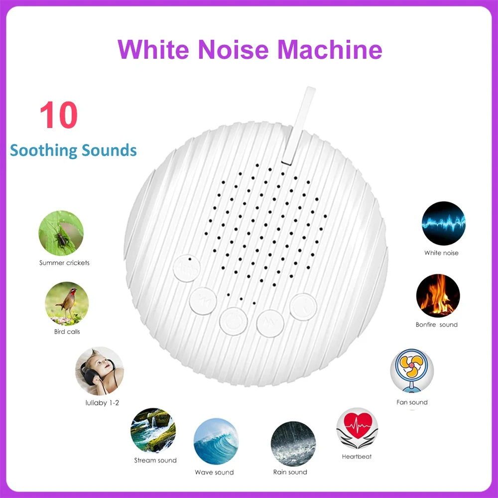 10 Songs White Noise Sound Machine Portable Baby Sleep Machine