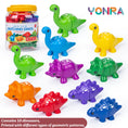 Load image into Gallery viewer, Matching Dinosaur Toy With storage bucket Montessori Toys for Kids
