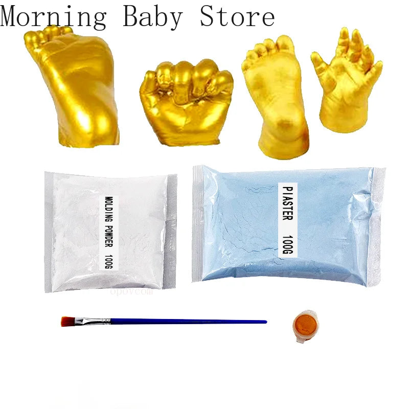 DIY Hand Foot Print Mold for Baby Souvenir Baby Plaster Mold Hand Foot