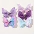 Load image into Gallery viewer, 2/4/5Pcs Girls Cute Sequins Double Butterfly Hair Clip Bow Hairpins
