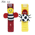 Load image into Gallery viewer, Cartoon Plush Socks Wrist Strap Rattles Baby Toys 0-12 Months Newborn
