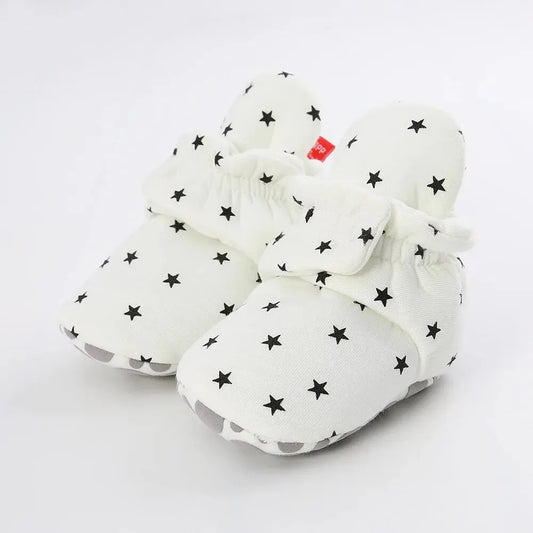 Meckior New Baby Socks Shoes Star Toddler First Walkers Booties Cotton