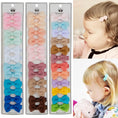 Load image into Gallery viewer, 12Pcs/Lot  Solid Color Grosgrain Ribbon Bowknot Kids Hair Clips
