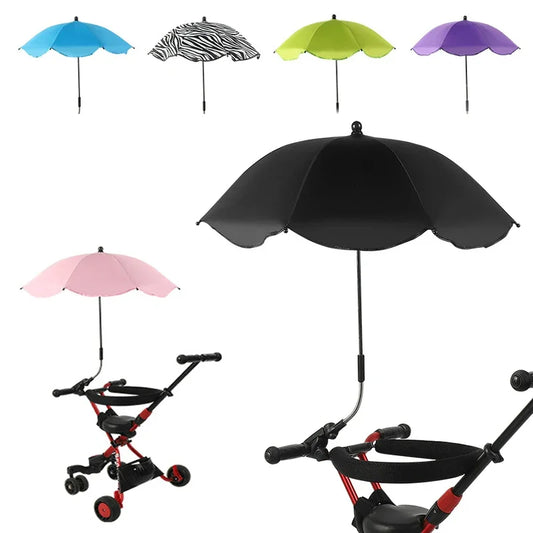 Universal Baby Car Pram Umbrella Adjustable Shade Umbrella Uv Sunshade