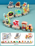 Load image into Gallery viewer, Montessori Magnetic Wooden Train Toys Early Educational Cognition
