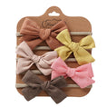 Load image into Gallery viewer, 5Pcs/Set Baby Bow Headband Lace Flower Print Nylon Cotton Hair Bands
