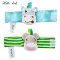 Load image into Gallery viewer, Cartoon Plush Socks Wrist Strap Rattles Baby Toys 0-12 Months Newborn
