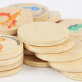 Load image into Gallery viewer, Children Wooden Toy Memory Find The Same Dinosaur Matching Jigsaw
