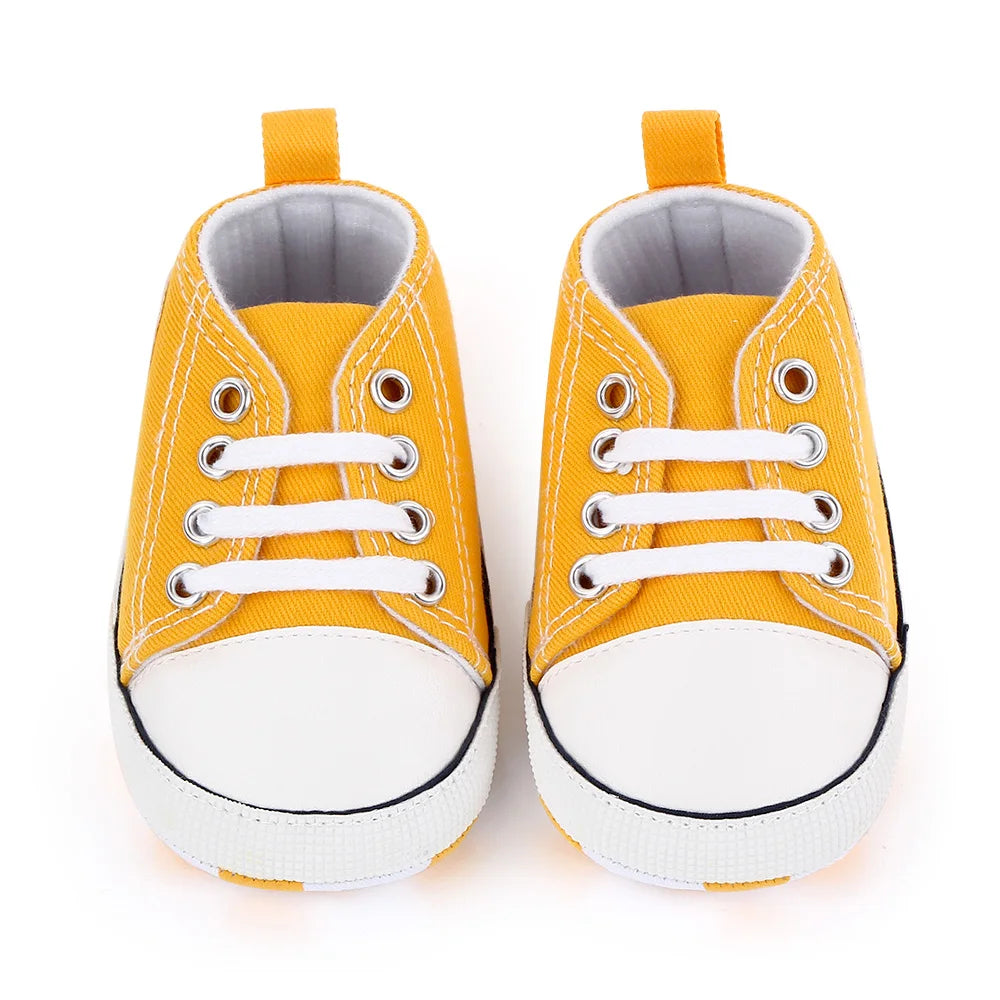 New Baby Shoes Boys Girls Classic Canvas Casual Sneakers Newborn First