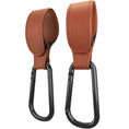 Load image into Gallery viewer, 1/2pcs PU Leather Baby Bag Stroller Hook Pram Rotate 360 Degree
