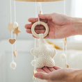 Load image into Gallery viewer, Baby Crib Mobile Bed Bell Rattle Toys Wooden Crochet Stars Pendant Bed
