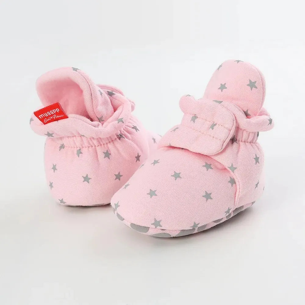 Meckior New Baby Socks Shoes Star Toddler First Walkers Booties Cotton