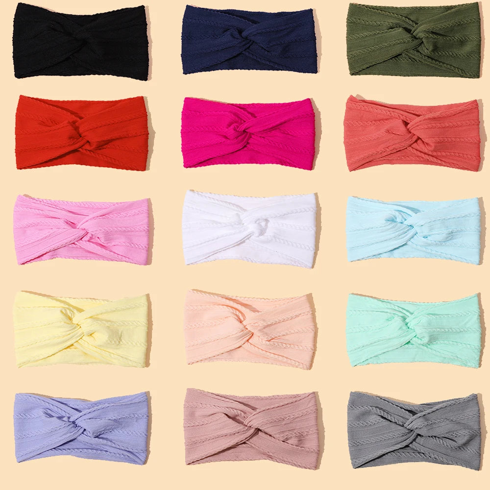 44 Colors Baby Items Headband Cute Turban Soft Elastic Baby Girls