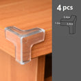 Load image into Gallery viewer, 4Pcs/10PCS Children Baby Safety Silicone Protector Table Corner Edge
