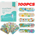 Load image into Gallery viewer, 100Pcs Kids Bandages Bulk Kids Cute Cartoon Bandages Flexible Adhesive
