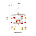 Load image into Gallery viewer, Baby Bed Bell Rainbow Hanging Toy 0-12 Months Newborn Wooden Mobile
