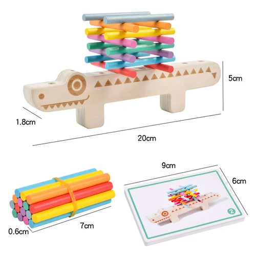 Montessori Wooden Toy Color Matching Games Puzzle Learning Set Fine