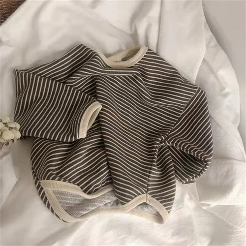 Lawadka Cotton Children's Clothing Long Sleeve T-shirts Striped Baby