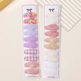 Load image into Gallery viewer, 10/20Pcs Cotton Print Hair Clip Hairpin for Girl Fabric Plaid Mini BB
