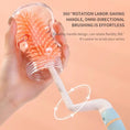 Load image into Gallery viewer, 4Pcs Silicone Bottle Brush for Babies 3 Color Long Handle Cleaning
