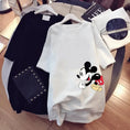 Load image into Gallery viewer, Disney Mickey Mouse T-shirt Summer Cartoon Mid-length Short-sleeved
