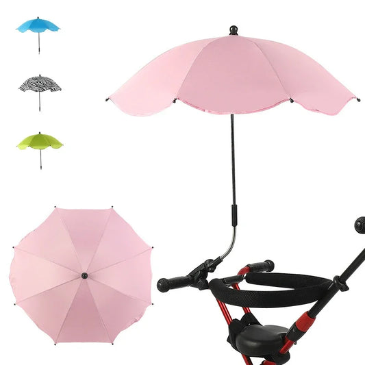 Universal Baby Car Pram Umbrella Adjustable Shade Umbrella Uv Sunshade