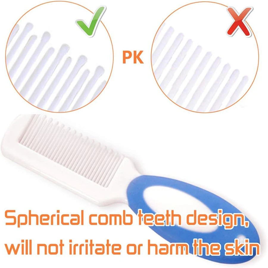 Baby Hair Brush Set for Newborn Toddlers Soft Bristles Cradle Cap