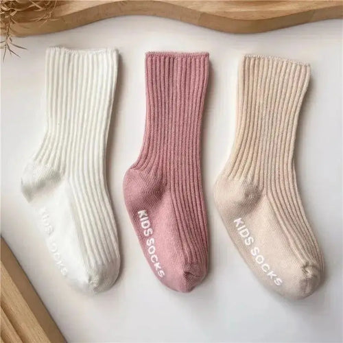 3Pairs/Lot Baby Socks Boys Girls Cotton Stripe Soft Sock Kids Toddler