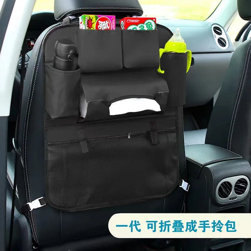 Cartoon Baby Car Seat Back Storage Bag, Large Capacity