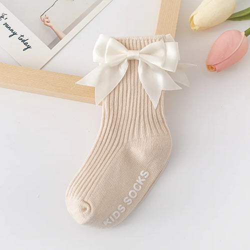 Toddler Socks Baby Accessories Girl Cute Bow Non-slip Floor Socks