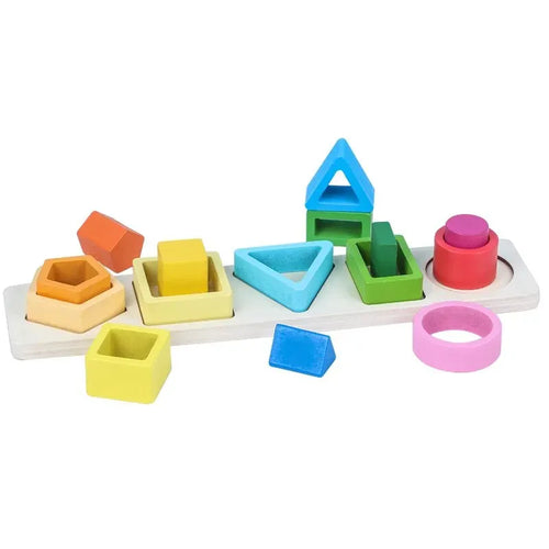 Children's Wooden Category Stack Toy Education Color Shape