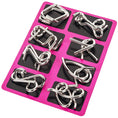 Load image into Gallery viewer, 1Pcs Metal Montessori Puzzle Wire IQ Mind Brain Teaser Puzzles
