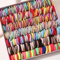 Load image into Gallery viewer, 100Pcs/bag Girls Colorful Hair Bands Set Nylon Elastic Rubber Band
