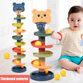 Load image into Gallery viewer, Montessori Baby Toys Rolling Ball Pile Tower Finger Skill Training
