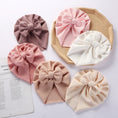 Load image into Gallery viewer, Solid Textured Ribbed Turban Baby Hats Bow Topknot Caps for Newborn
