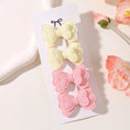 Load image into Gallery viewer, 4Pcs/set Candy Colored Hair Clip Set for Girls Double Layered Bow Cute
