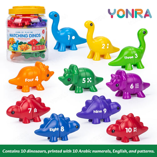 Matching Dinosaur Toy With storage bucket Montessori Toys for Kids