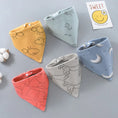 Load image into Gallery viewer, 5pcs Baby Saliva Towel Triangle Scarf Pure Cotton Bandana Waterproof
