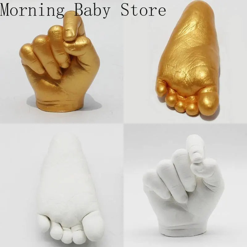 DIY Hand Foot Print Mold for Baby Souvenir Baby Plaster Mold Hand Foot