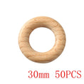 Load image into Gallery viewer, Let‘s Make 50pcs  Wooden Rings DIY Customize Logo 98/70/55/40mm Smooth
