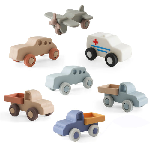 Baby Silicone Car Toys Montessori Baby Things Silicone Baby Teether