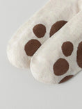 Load image into Gallery viewer, 5 Pairs of Women's Mid Length Socks with Paw Pattern on the Soles of
