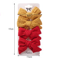 Load image into Gallery viewer, 4Pcs/Set Baby Bows Hair Clips Muslin Girls Hairpins Hairclip For Kids
